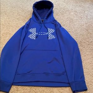 Blue under armour hoodie size medium